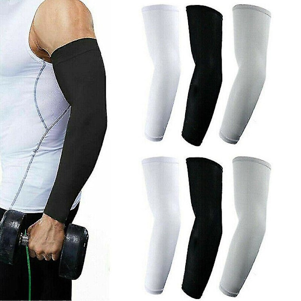 4 Par Kylande Armskydd UV Solskydd Utomhussporter Basket