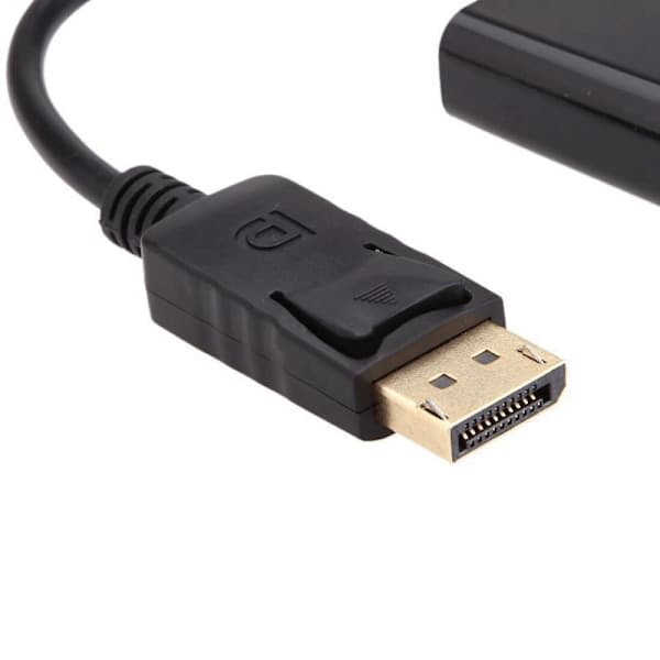 DisplayPort til VGA-adapter Svart