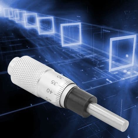 Micrometric Flat Spherical Head 0-13mm for Fine Adjustment of Various Precision Instruments (Flat Head)