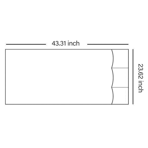 Enkel Soffa Armstödsöverdrag Grå 60x110cm