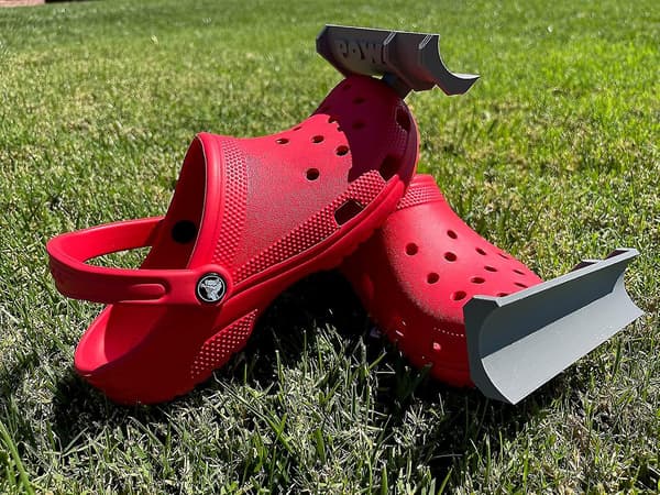 1 par sneplov til Crocs-tilbehør, sneplov Croc-charmefæste