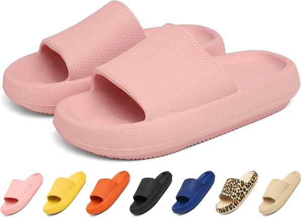 Rosa Tofflor Slides Herr Dam Halkfria Duschtofflor H