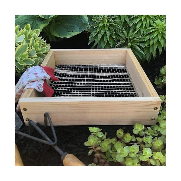 Raw Rutes Hand Sieve for Garden, Compost, Soil and Potting Soil Coarse Mesh Durable