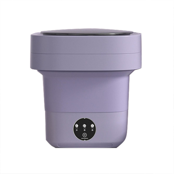 6l Foldbar Dehydrerbar Lille Mini Bærbar Rensning Underundertøj Underundertøj Vaskemaskine Violet
