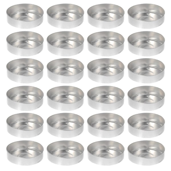 50 stk. Lyskopbeholder Aluminium Te Lys Tin Metal Te Lys Kop Holderb3.5X1cm b 3.5X1cm