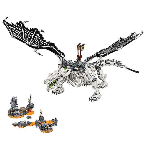 Super Dragon byggeklodser Skeleton Wizard Dungeon Mech Guldsæt Byggeklodser Børnelegetøj KompatibelLysegrøn