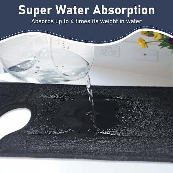 Imuvan Absorbentti Viemärimatto Pesualtaan Roiskeiden Suojaamiseen 13x50cm BPA-vapaa