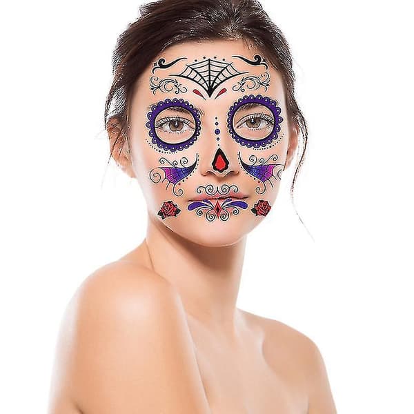 6 st Halloween Face Stickers Halloween Party Decal Prop Face Makeup