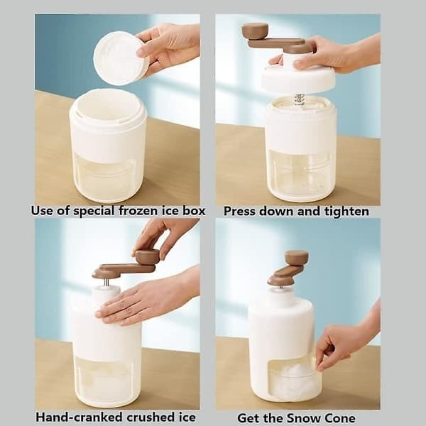Ice Machine Snow Cone Machine Portable Ice Crusher and Ice Maker