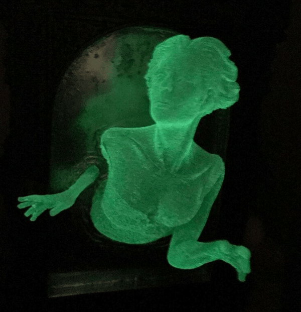 Modell B 20*30cm, Halloween Phantom Väggdekor, Lysande Phantom i