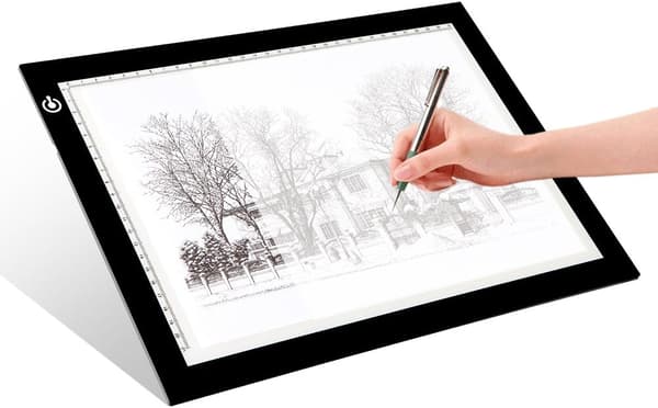 A4 LED Light Pad, Ultrathin Adjustable USB Powered LED Drawing Board for Tattoo, Drawing