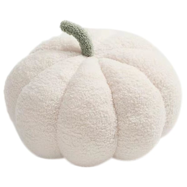 Mjölkvit Söt Halloween Pumpkin Kudde Mysig Pumpkin Pillow Plysch - Pumpa Kudde Inredning Mjölkvit