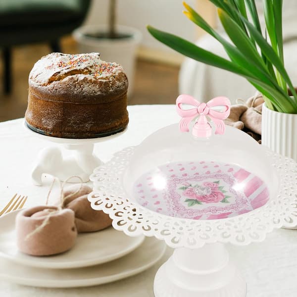 Cake Stand Cake Stand Detachable PP Material Easy to Assemble White