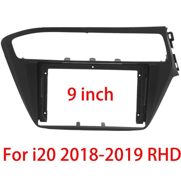 9 tommer 2 Din bilradio Fascia Dash Player DVD-panel Ramme Adapter til I20 2018 2019 RHD