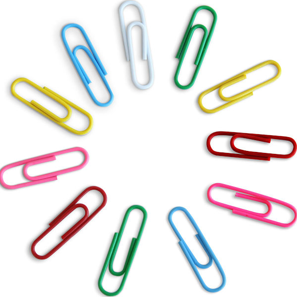 300 st Pappersklämmor, Stora och Små Pappersklämmor, Stift, Gummiband, Skolmaterial, Flerfärgad Set