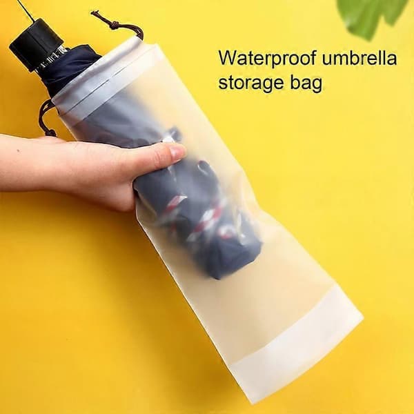 5 Pcs Umbrella Storage Bag Dustproof Drawstring Design Transparent Foldable Umbrella Holder for Outdoor Use