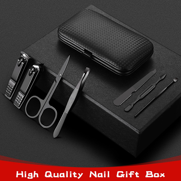 7st Nageltrimningsset, personlig nagelklipparset, dekorationsnaglar, professionellt fottrimningsset, herrtillbehör