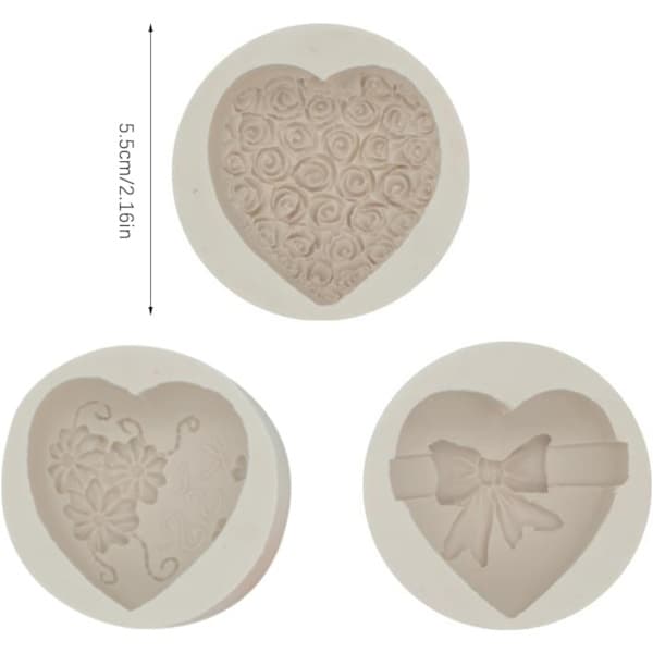 3D Rosemousse Kake Silikonform