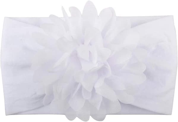 6 st Babyflicka Elastiska Hårband 6 Blomfärger (nyfödd)