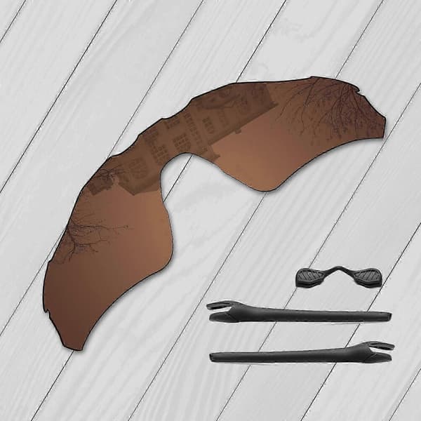 Oakley Radar EV Path OO9208 Ersättningslinser och näsdyna-kit Earth Brown-Polarized Earth Brown-Polarized