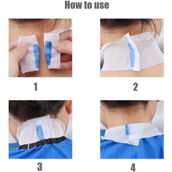 2 Rullar Frisörhalsband Engångs Halsband Hårfrisering Elastiskt Wrap Frisörtillbehör för Salong Hårsnitt Styling