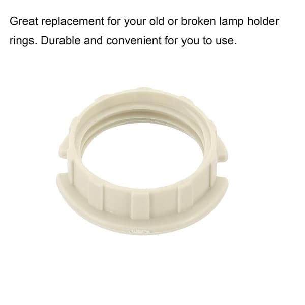 G9 Lampskärmsringar Adapter Reduceringsring Lamphållare Lampbyte för Ljuskronor Vit 5-pack