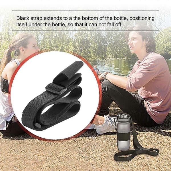 Water Bottle Holder with Adjustable Shoulder Strap Universal Bottle Sling Perfect for Daily Walking Cycling