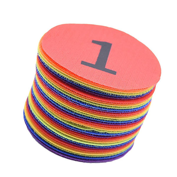 36 stk Tall-klistremerker Spill Treningsklistremerke Teppet Markering Plassering Klistremerke 10X10cm 10X10cm
