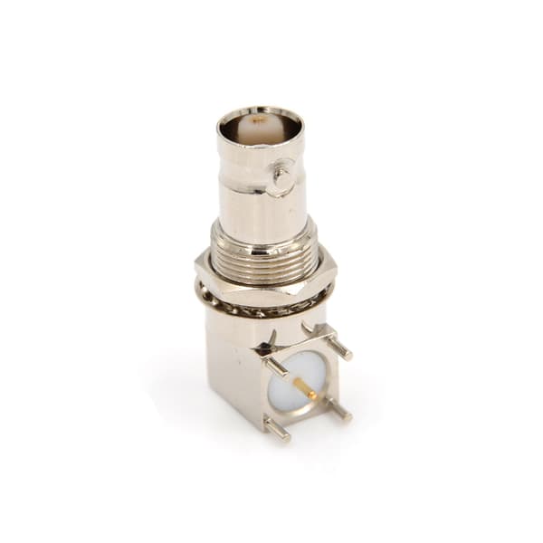 BNC-stik 50 Ohm BNC hunstik Lodde PCB-montering Vinkelstik Lavt tab RF Koaksialadapter til RF-modul