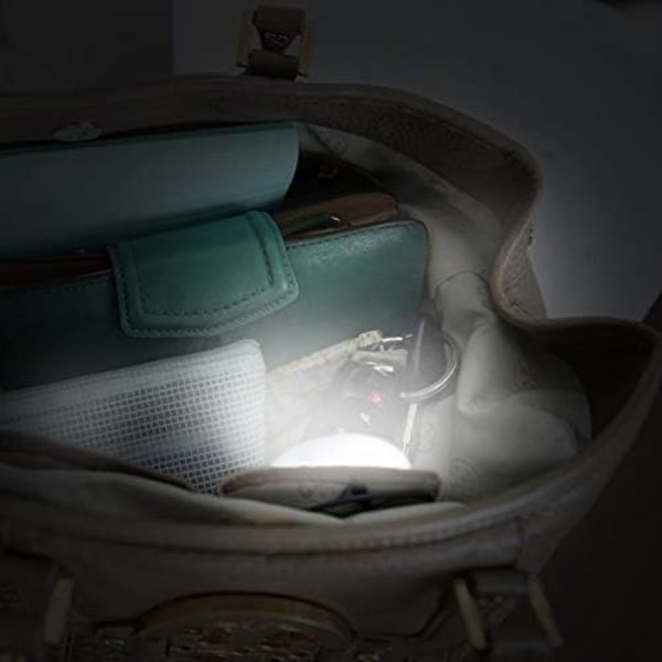 5st Purse heart LED-lampa, handväska, original väskbelysning. Miniklämma för beröringskänsligt ljus (Vit)