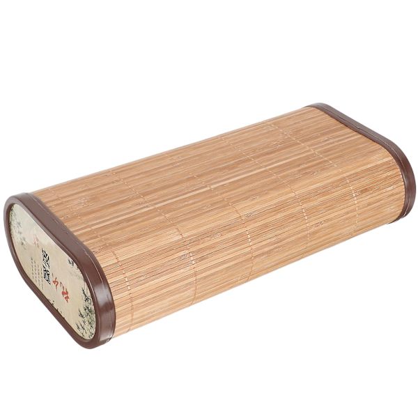 Bambus Kudde Cervikal Kudde Ihålig Nackstöd Kudde Svettig Ångbastu Kudde Sommarkudde Brun 35.5X17.5CM