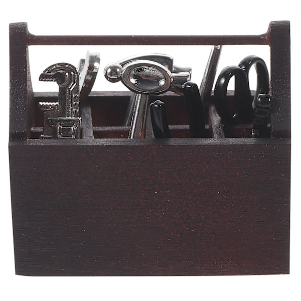 1 Set Dockhus Miniverktyg Simulerade Verktygsleksaker Barn Tiny House Miniatyrverktygslåda (1:12)Svart4.5X4X2 Black 4.5X4X2.5CM