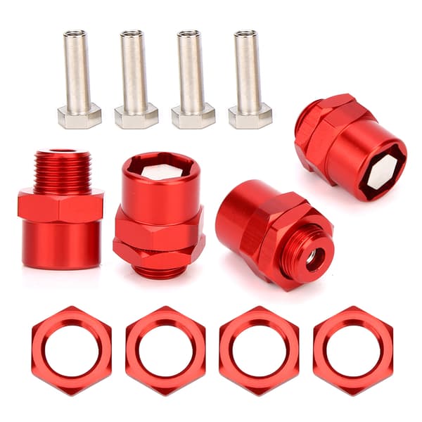 RC-bil 12 mm til 17 mm Hex-konverteringsadaptertilbehør til Sakura D4 HSP 94123 1/10 bilrød
