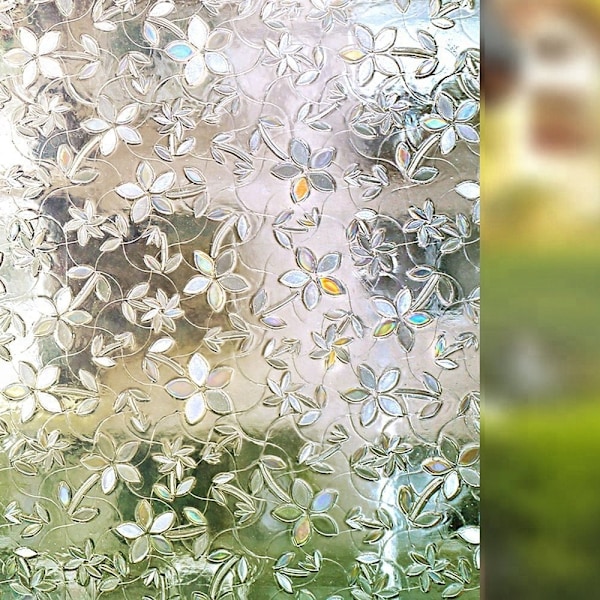 Ikkunakalvo, Koristeellinen Ikkunan Tietosuojakalvo, 3D-Stained Glass -Ikkunatarra, UV-Suojaava Auringonsuojakalvo Lämpöä Säätelevä Kotiin - 40*100cm