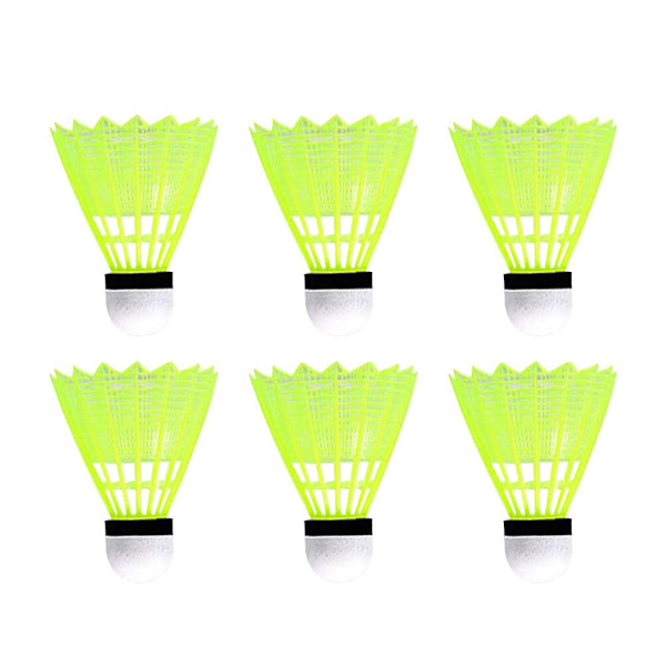6 st Utomhusset Nylon Badmintonbollar Birdies Utomhusbollar 18X7X7cm