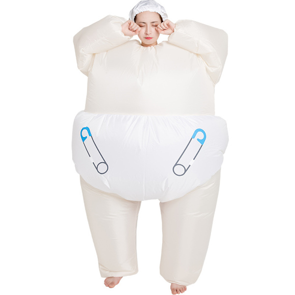 Stor Baby Uppblåsbar Kostym Kroppsdräkt Rolig Cosplay Kostym Uppblåsbar Kläder Festdräkt Uppblåsbar Party Leksak