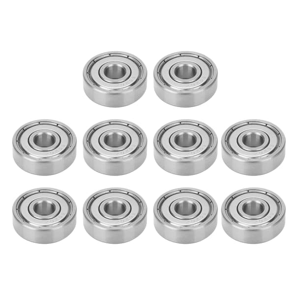 Rulleskøjtelejer i rustfrit stål 10-pak 6x19x6mm