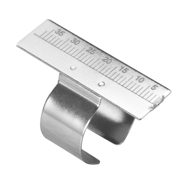 Fingerlinjal i rostfritt stål Tandläkarinstrument Instrument för mätning av rotkanal i rostfritt stål Ringlinjal i rostfritt stål