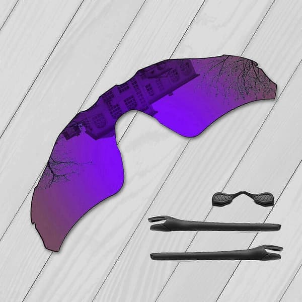 Oakley Radar EV Path OO9208 Erstatningslinser og næsepude-sæt Violet Purple-Polarized Violet Purple-Polarized