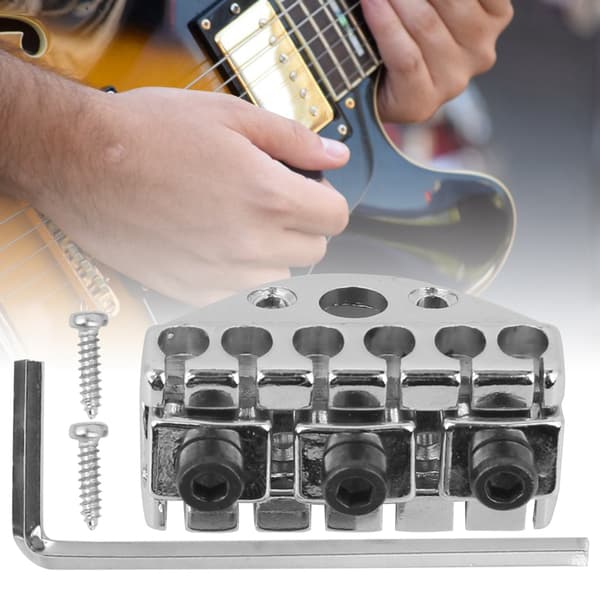 Electric Guitar String Lock Nut with Head String Retainer Hex Wrench Replacement