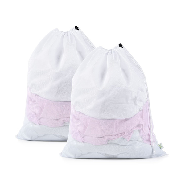 2-pack Tvättrådsnätpåsar 20 x 24 tum Dragkedja Nätpåse för Delikata Kläder Tunga Smutsiga Kläder Tvätmaskin