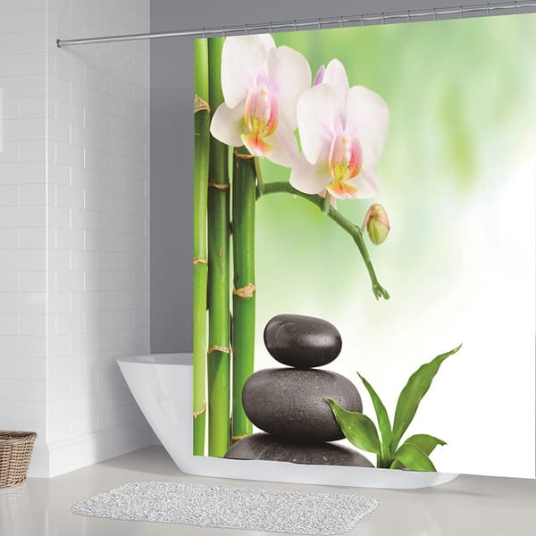 Zen Duschdraperi 150*180 cm (Skiffer), Z Duschdraperi
