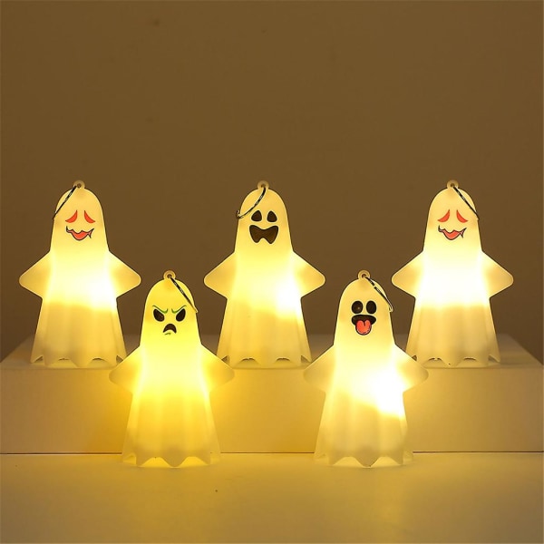 Halloween LED-valot Pelottava Haamu Yövalo Koristeet Halloween Juhlatarvikkeet Kieli