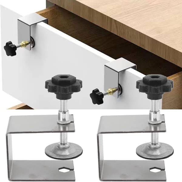 Drawer Front Installation Fixing Clamps Drawer Front Mounting Clamps for Woodworking,