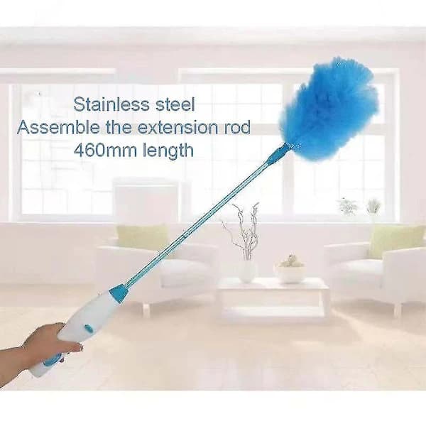 Electric Duster Rechargeable Dusting Brush Extendable Rotating Cleaning Tool