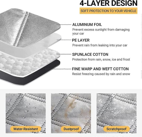 Car Front Window Sunshade, Car Sunshade, Windshield with Magnet, Foldable Cover, UV Protection