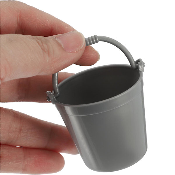 12 kpl Muoviset Ämpäri Malli Miniatyyri Vesiämpäri Mini Talo Vesi tynnyri Koriste 4.2x3.9x3cm 4.2x3.9x3cm