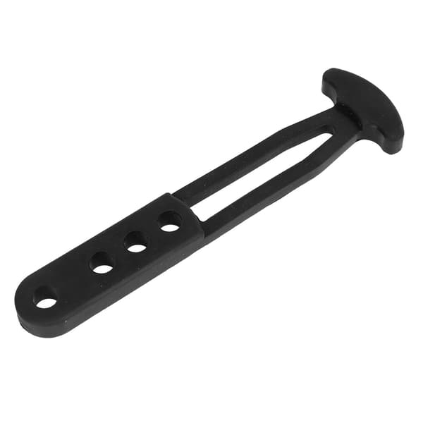 Black Rubber Boat Ladder Strap with 4 Adjustable Mounting Holes for Secure Fixing