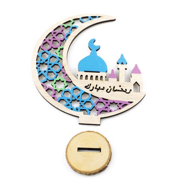 Style 4 Træ Mubarak Ornament Måneform Mubarak Ornament Kareem Gave Style 4