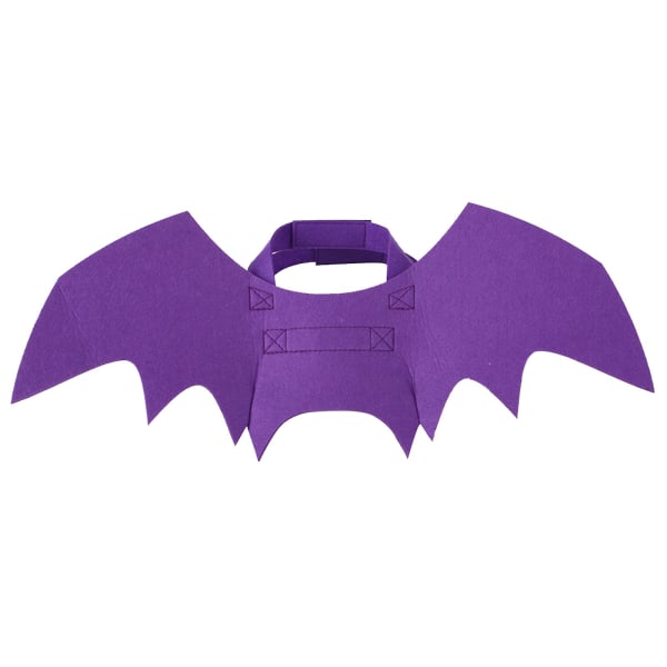 Hund Batvingar Halloween Kostym Hund och Katt Husdjur Bat Kostym 3 StorlekarMPurple